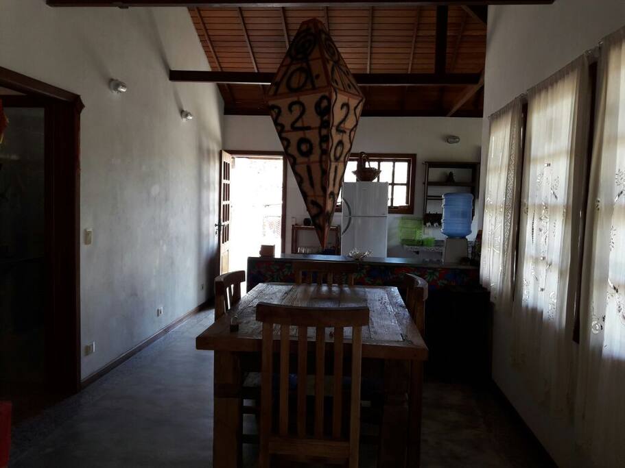 Vista da Sala Conjugada com a Cozinha