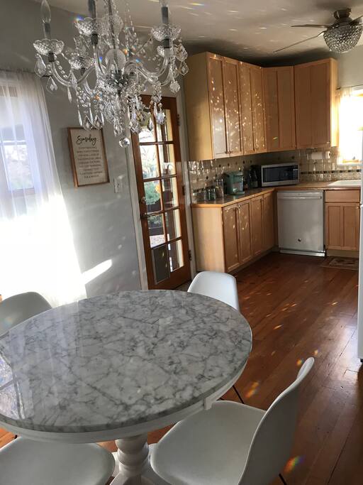 Dining area off kitchen.