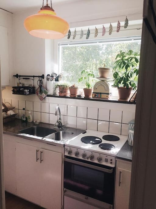 Kitchenette with all the kitchen ware you'll need