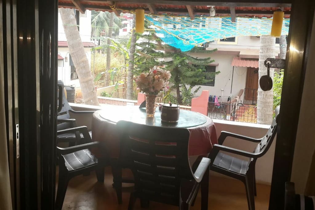 Balcony sit out outside room 105