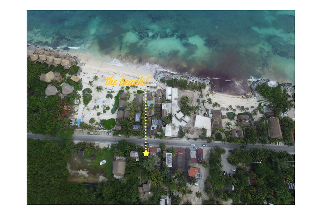 The first question we get: "How close are you to the beach?" We are VERY close to a public beach!