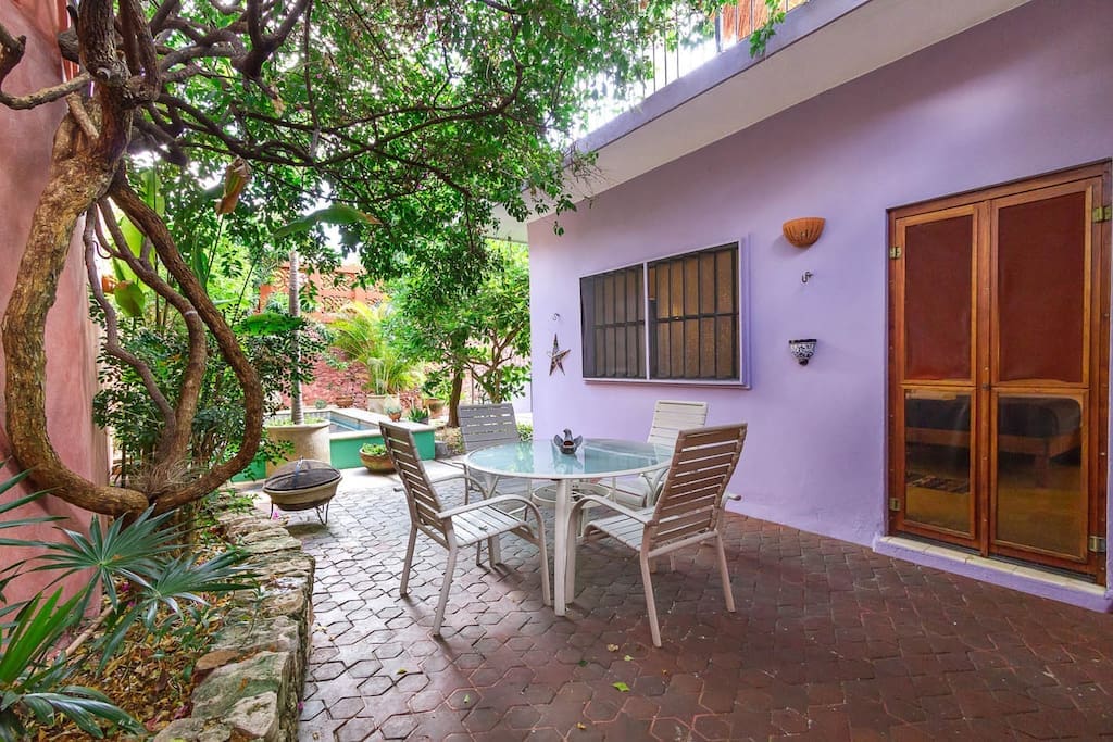 Outdoor dining area