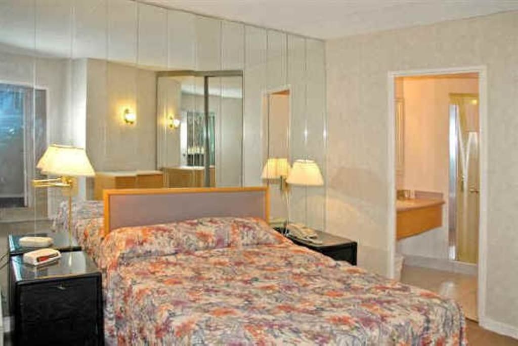 Master bedroom with attached bath