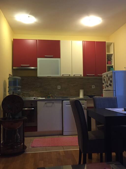 very well equipped kitchen with dish washer
