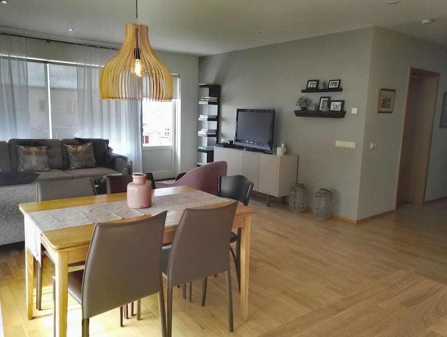 Living Room And Dining area