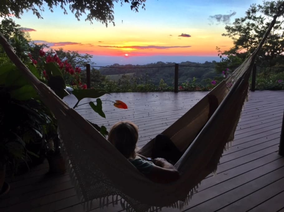 View from the Hammock on the Sunset Deck