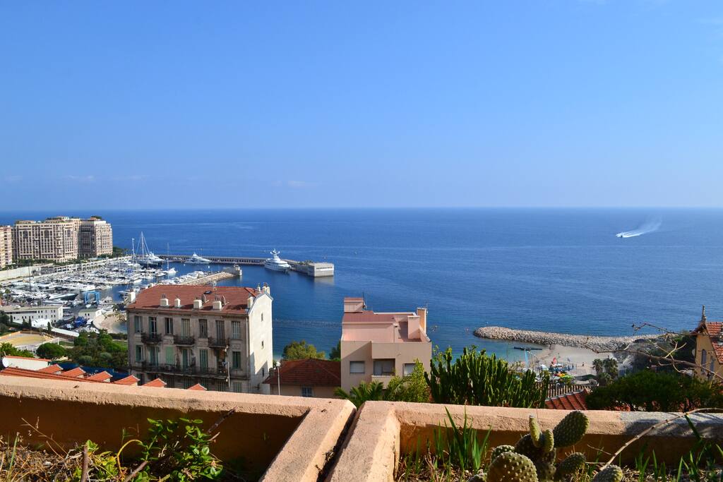 Sea view on Monaco from the Balcony.