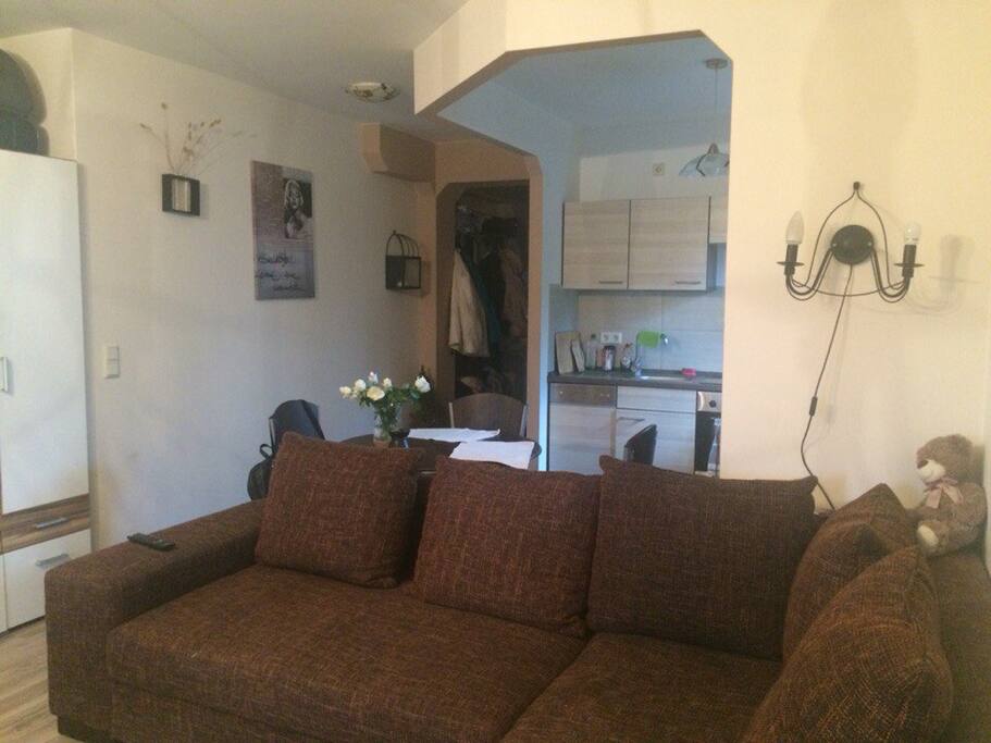 Sofa in so-to-say 'living room'
