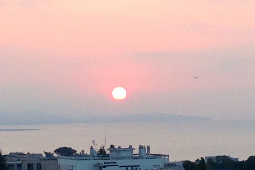 Lever de soleil depuis SDB et balcon