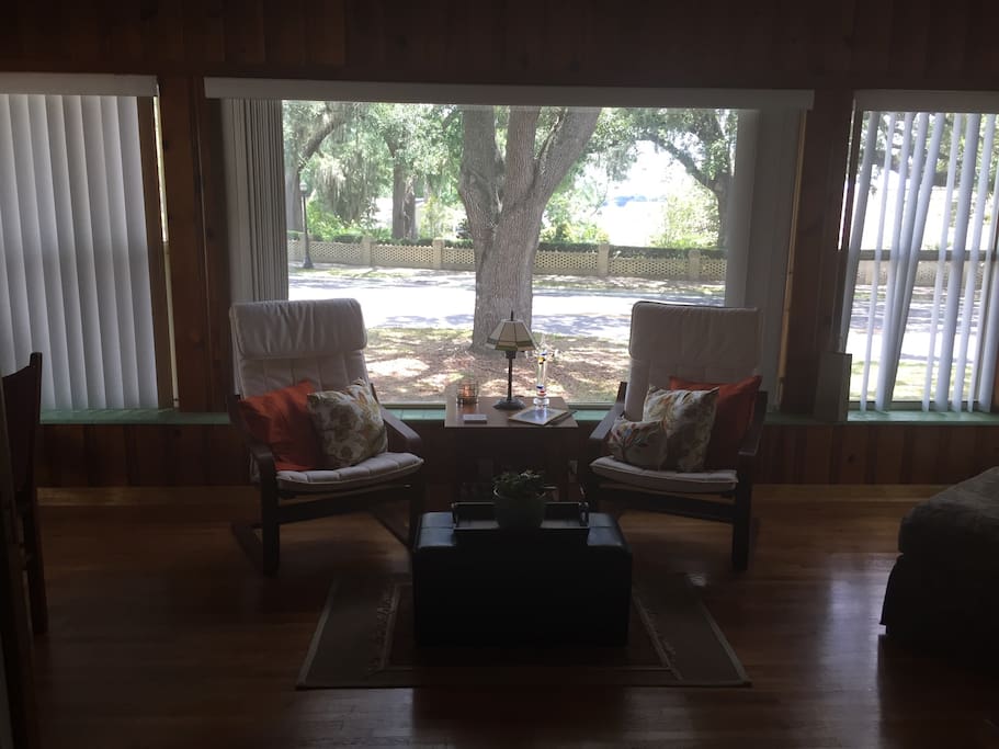 The Sunroom, overlooking Lake Hollingsworth.