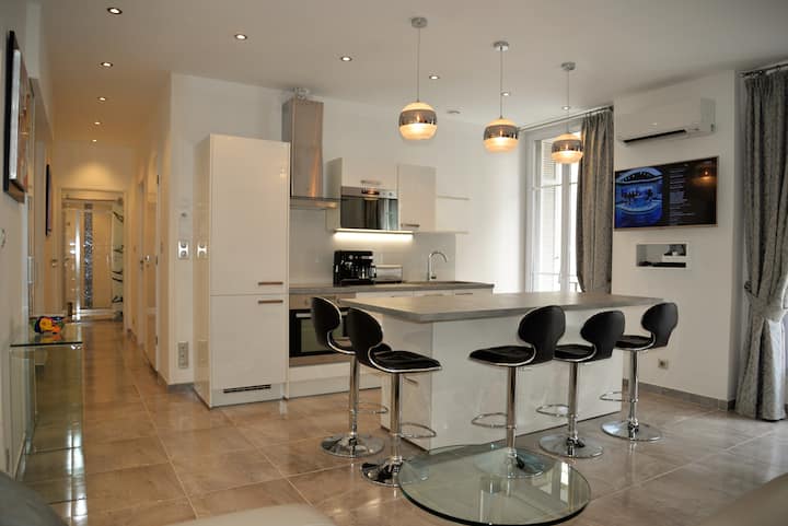 Magnifique F3 Rue Hoche 3m Palais/mer - Cannes