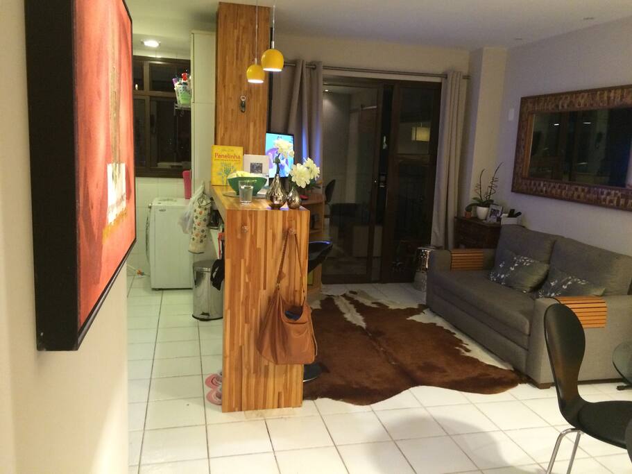 Integrated kitchen and living room