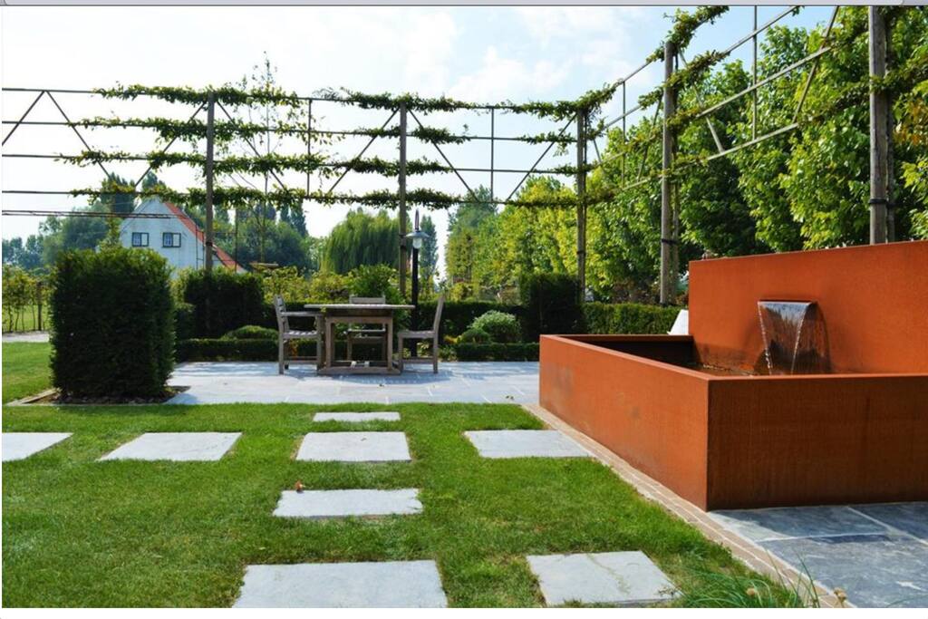 Eén van de verschillende tuinkamers