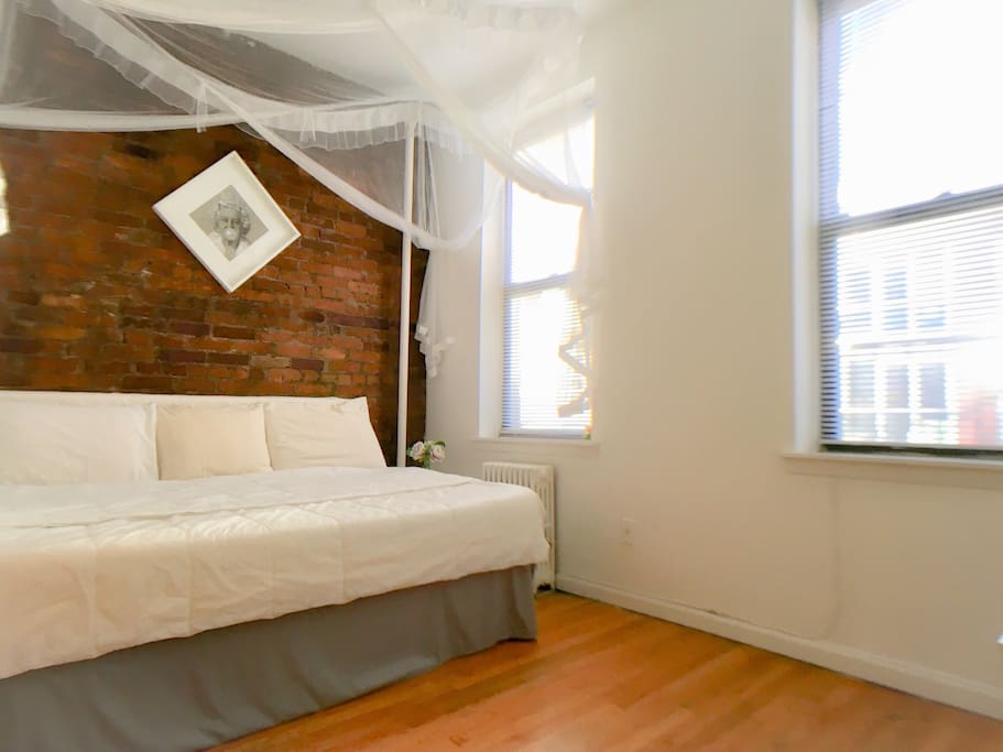 Bedroom. High quality comfortable mattress.
