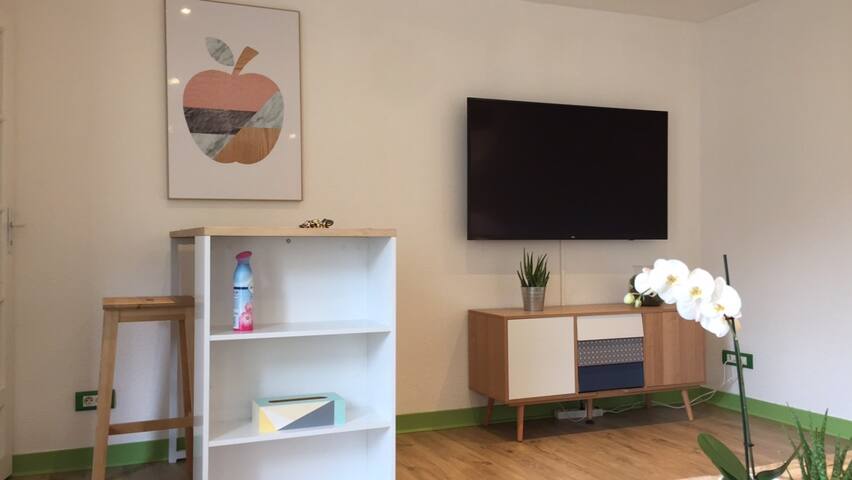 Studio 25 m² 1er étage,Gare/tram/2min à pied! Wifi