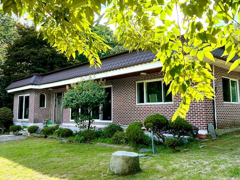 Marronnier House, a secret garden for the void