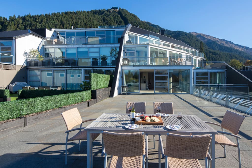 Private balcony with BBQ facilities