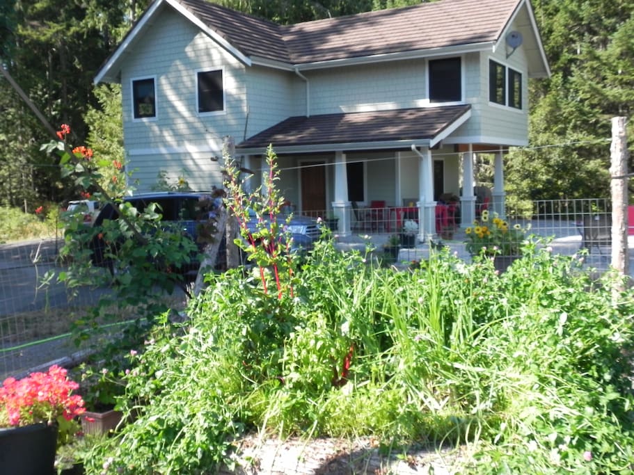 View of the house from the garden!