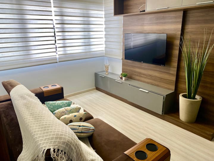 Apt near the gastronomic route, modern, practical