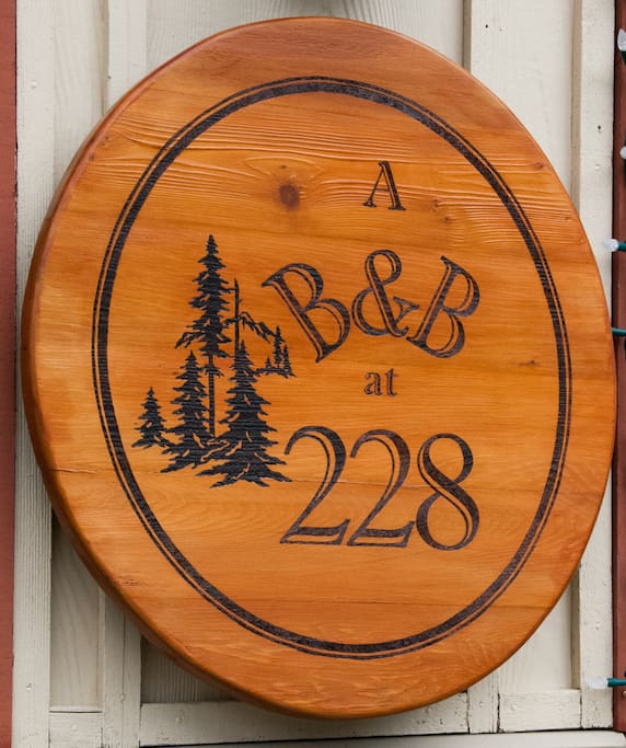 Our hand made sign