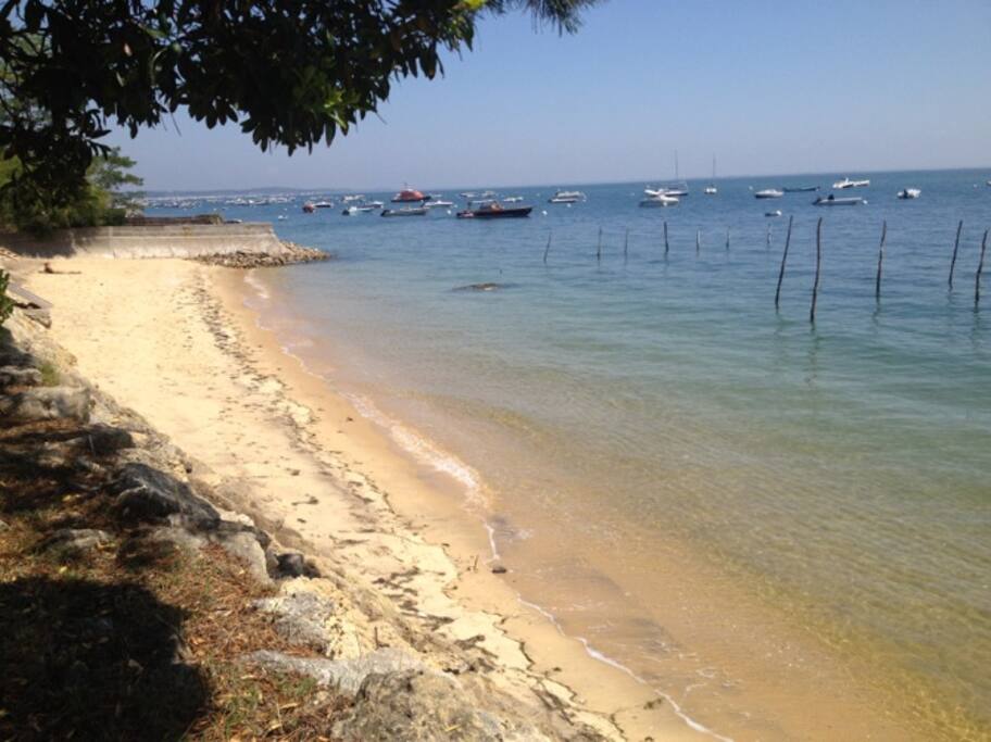 Plage au pied de la maison