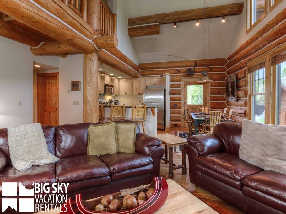 Big Sky Resort, Powder Ridge Cabin 4 Chief Gull, Living, 4
