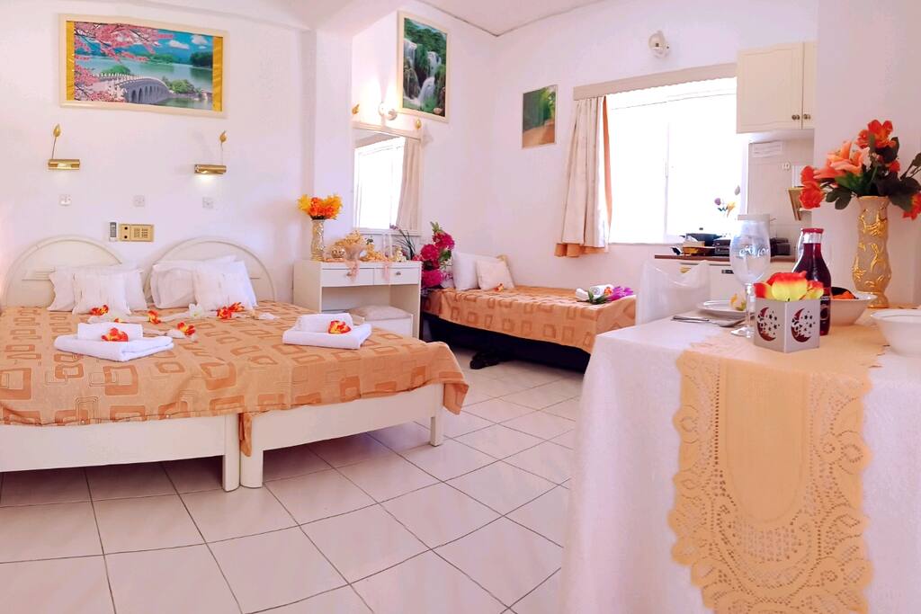 family apartment for 3 persons 31 m2 private balcony and beautiful views