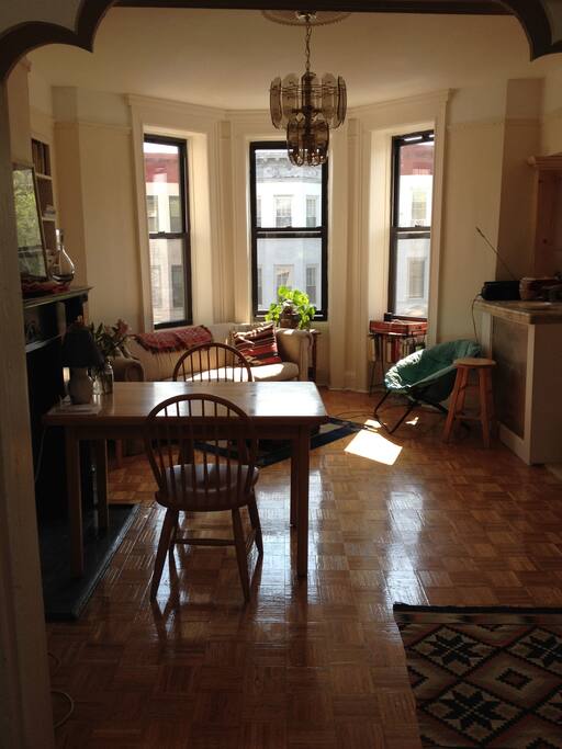 Open space dining/living/work space