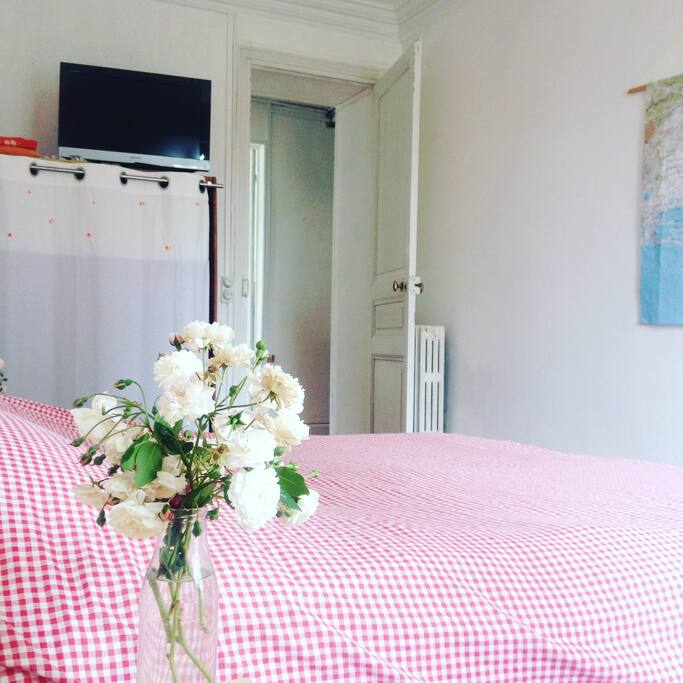 2 pièces composée d'une chambre double et d'une pièce kitchenette/sdb
