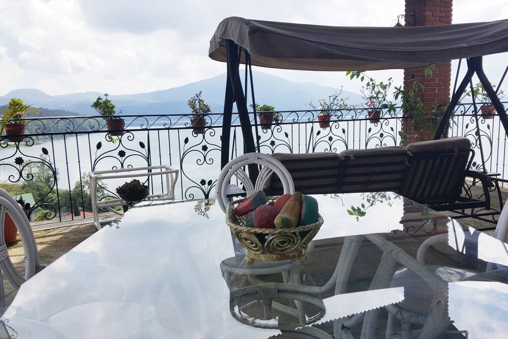 Terraza con vista panoramica.