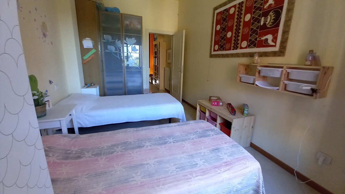 Habitación 2 doble o doble (14,5 metros cuadrados), puedes tener las camas en varios arreglos para el gusto de los huéspedes.