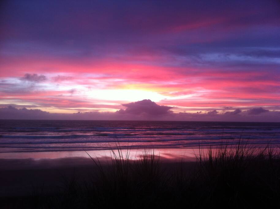 Sunset colours of paradise