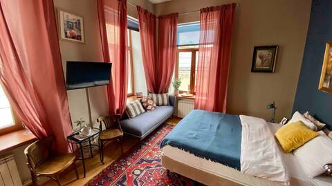 Студия с высокими потолками прямо у Кремля