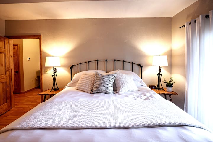 Lower level King Bedroom with ensuite full bathroom.
