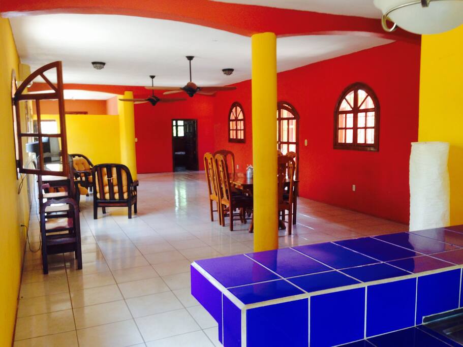living and dining area