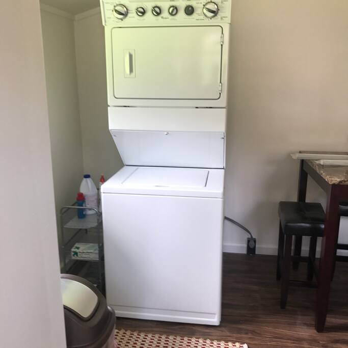 Washer and dryer for the guests