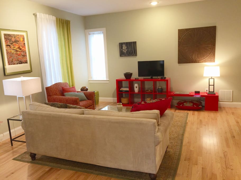 Living room from dining area