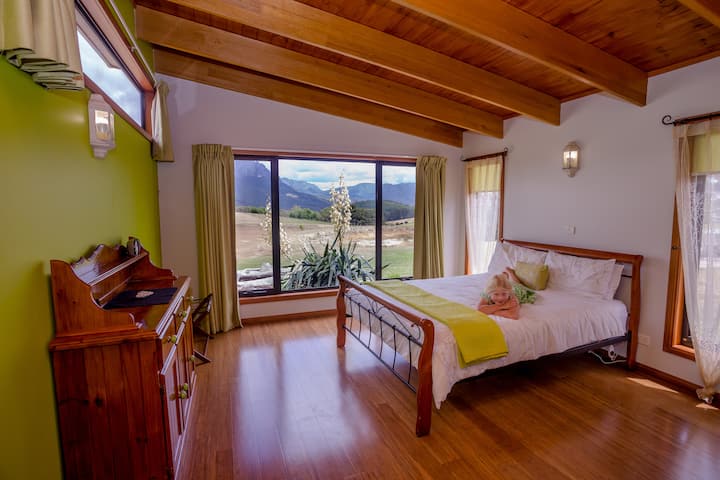 2nd Bedroom with gorgeous mountain and lake views
