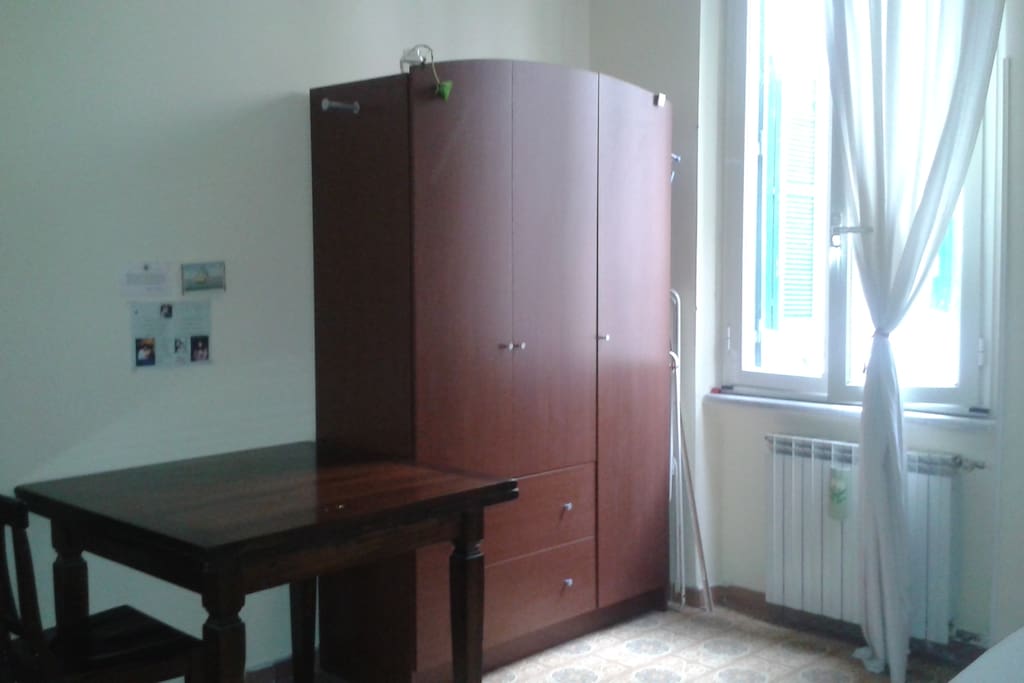 Private bedroom: wardrobe and big table