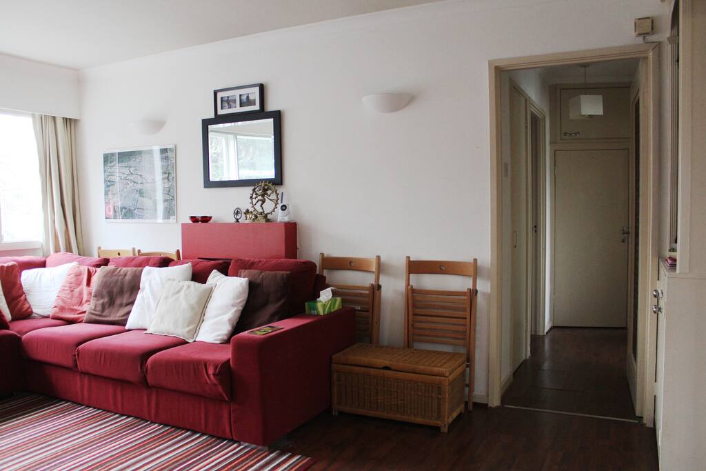 Living room and hallway