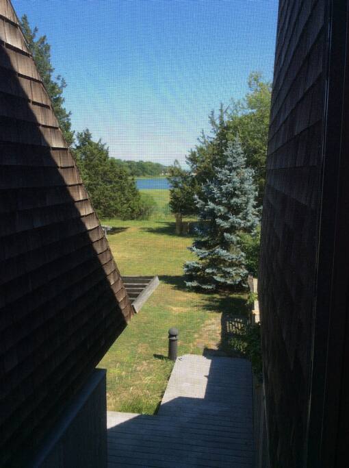 View from bedroom window.