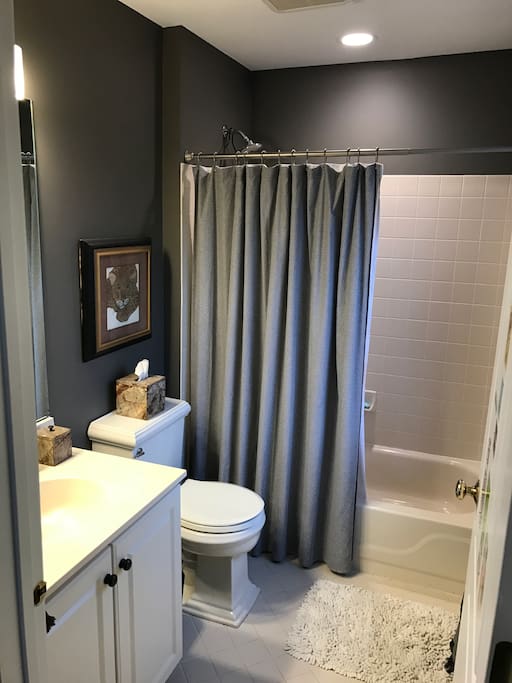 Full Private Bathroom is freshly painted and updated