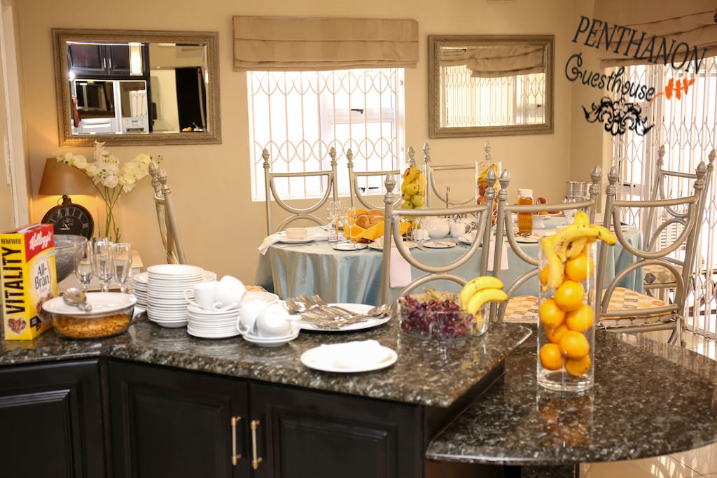 Breakfast Buffet Table