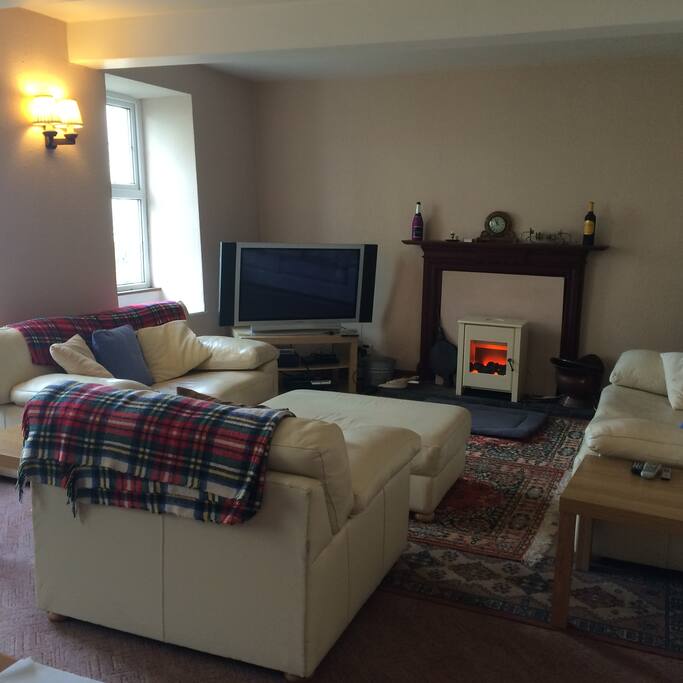 Shared large living / dining room