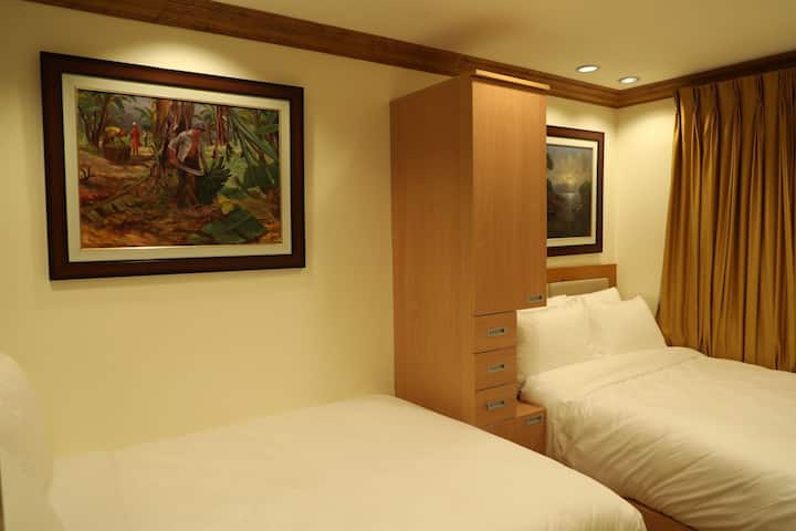 Chumba cha 2 cha kulala chenye vitanda 2 vya ukubwa maradufu