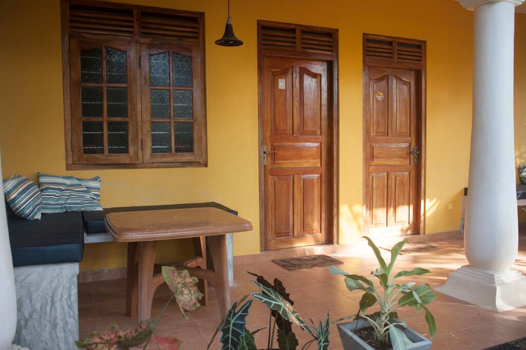 Comfy loungers on your terrace to stretch out and relax on
