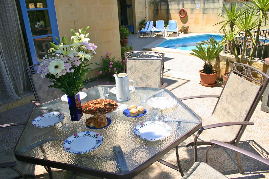 Outside dining