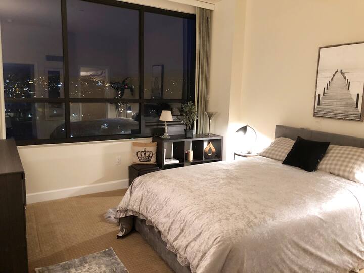 Your beautiful comfortable new bedroom, with walk in closet, private bathroom. 
