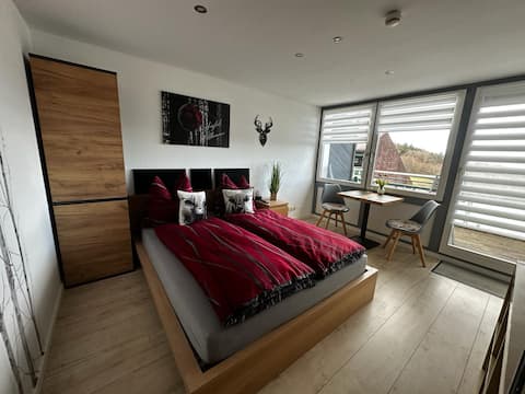 Top Airbnb: Small apartment with balcony, pool and sauna in Sasbachwalden