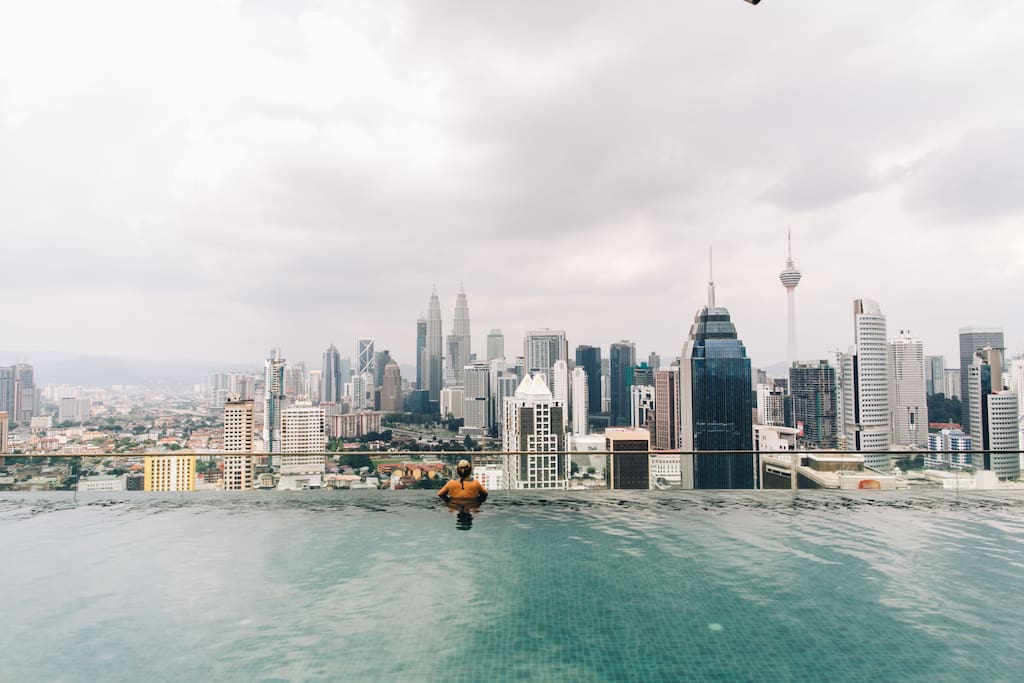 Most famous 37th floor Rooftop Infinity Swimming Pool in our place.
